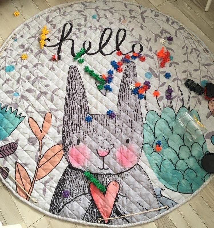 Activity Play Mat - Toy Storage Bag - Hello Bunny - Just Kidding Store