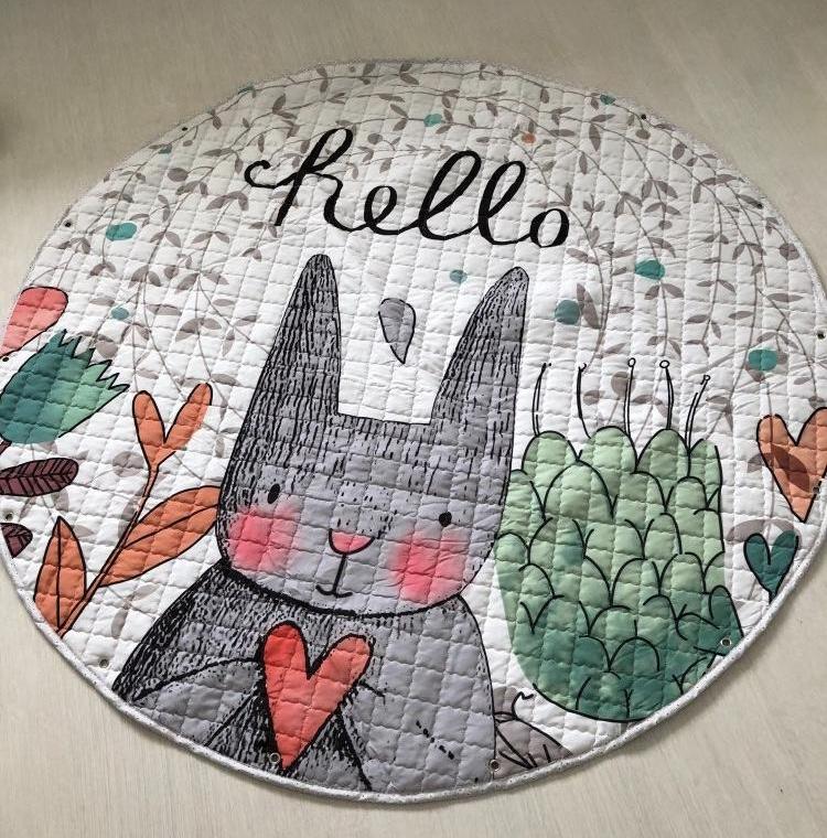 Activity Play Mat - Toy Storage Bag - Hello Bunny - Just Kidding Store