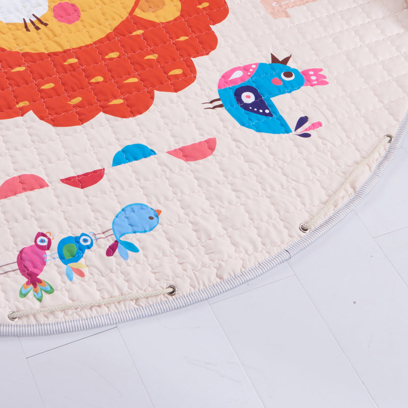 Baby Kids Activity Play Mat - Toy Storage Bag - Big Lion Just Kidding Store