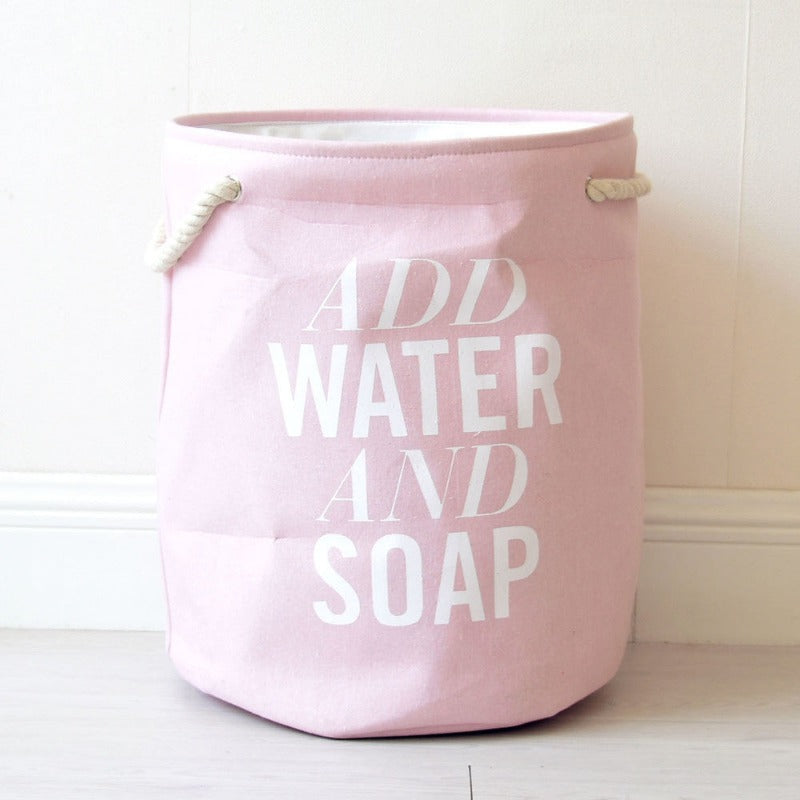 Add Water And Soap Kids Big Laundry Hamper Basket - Just Kidding Store