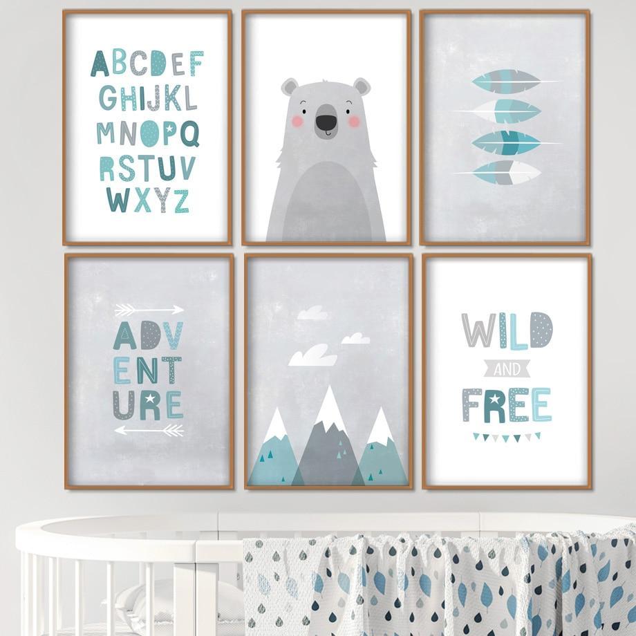 Kids Nordic Winter Canvas Wall Art - Just Kidding Store