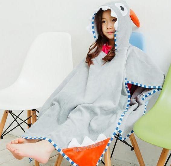 Beach Hooded Towel -  Hooded  Poncho - Brown Owl - Just Kidding