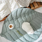 Quilted Leaf Shape Mat - Nursery Cotton Rug - Just Kidding Store