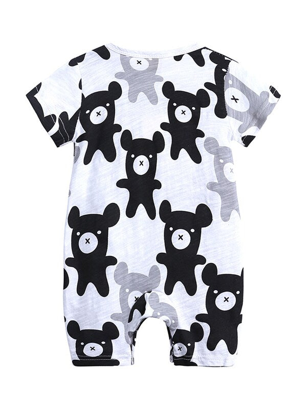 Mini Bear Baby Toddler Kids Summer Romper - Just Kidding Store