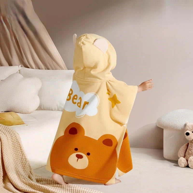 Bath Towel Cloak - Antibacterial Hooded Bathrobe - Just Kidding Store