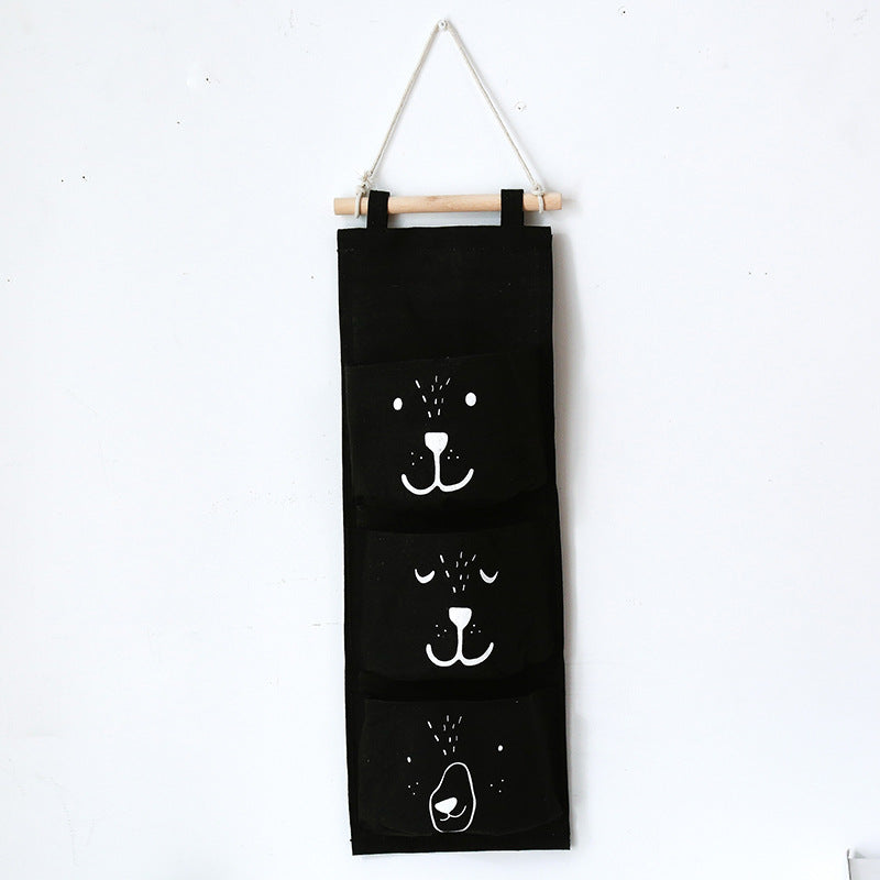 Bear Wall Hanging Storage Pockets Canvas Organizer - Just Kidding Store
