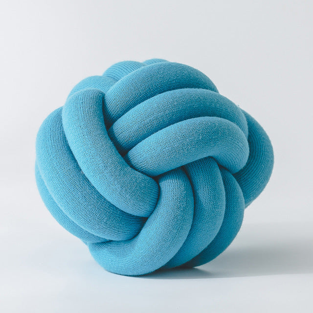 Handmade Blue Knot Jersey Pillow - Just Kidding Store