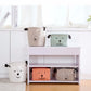 Canvas Storage Box Organizer - Desktop Jute Baskets - Just Kidding Store