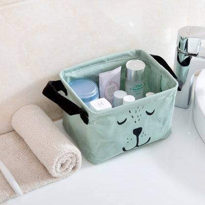Canvas Storage Box Organizer - Desktop Jute Baskets - Just Kidding Store