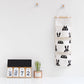  Cotton Linen Hanging Storage Bag 3 Pockets 