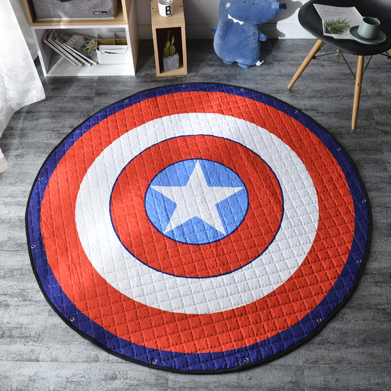 Captain America Shield Activity Play Mat Storage Bag- Just Kidding Store