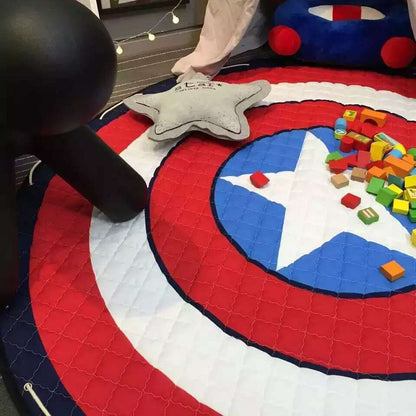 Captain America Shield Antislip Play Mat - Toy Storage - Just Kidding Store