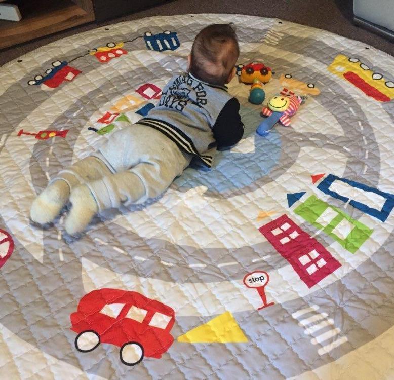 City Map Baby Kids Activity Play Mat Toy Storage - Just Kidding Store