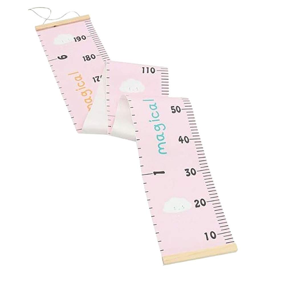 Pink Cloud Kids Growth Chart Height Measure Ruler - Just Kidding Store