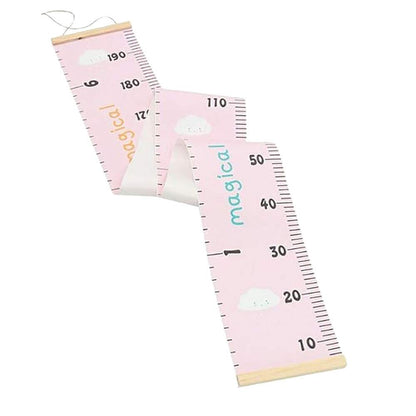 Pink Cloud Kids Growth Chart Height Measure Ruler - Just Kidding Store