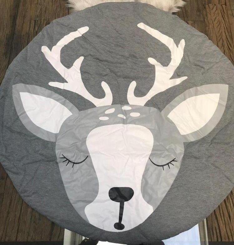 Kids Deer Play Mat - Baby Reindeer Play Mat - Just Kidding Store