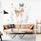 Watercolor Fawn Wall Sticker - Deer Wall Decal - Just Kidding Store