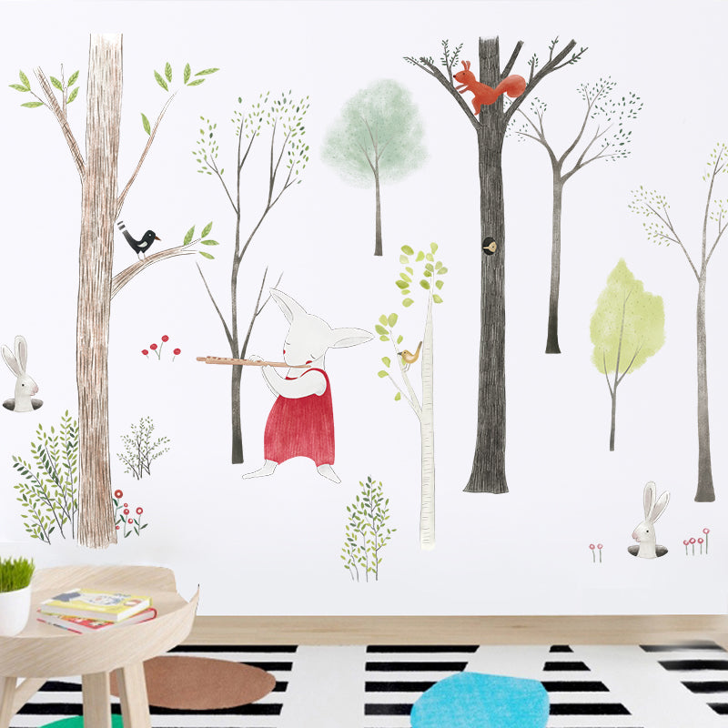 Nordic Forest Kids Woodland Wall Decal Stickers - Just Kidding Store