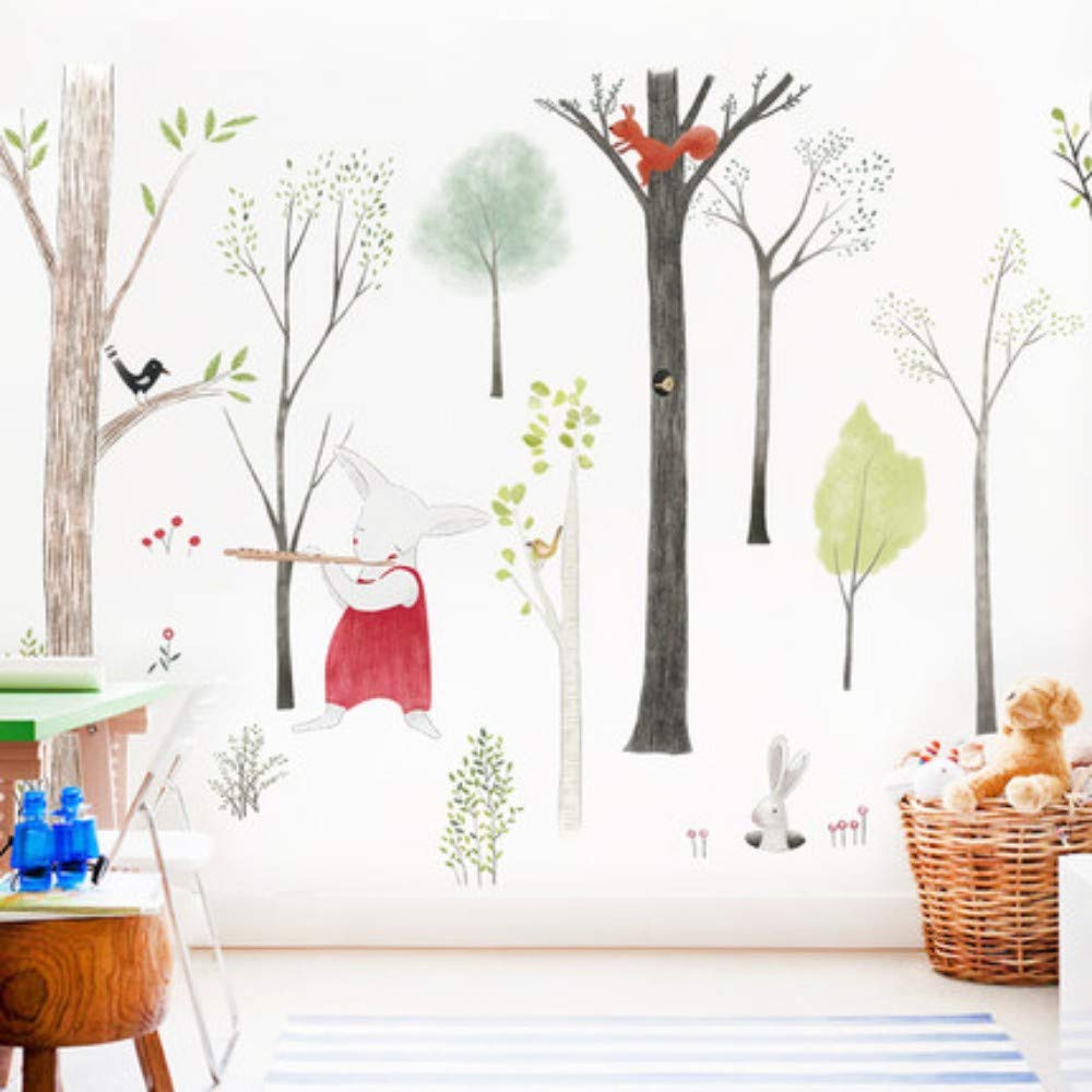 Nordic Forest Kids Woodland Wall Decal Stickers - Just Kidding Store
