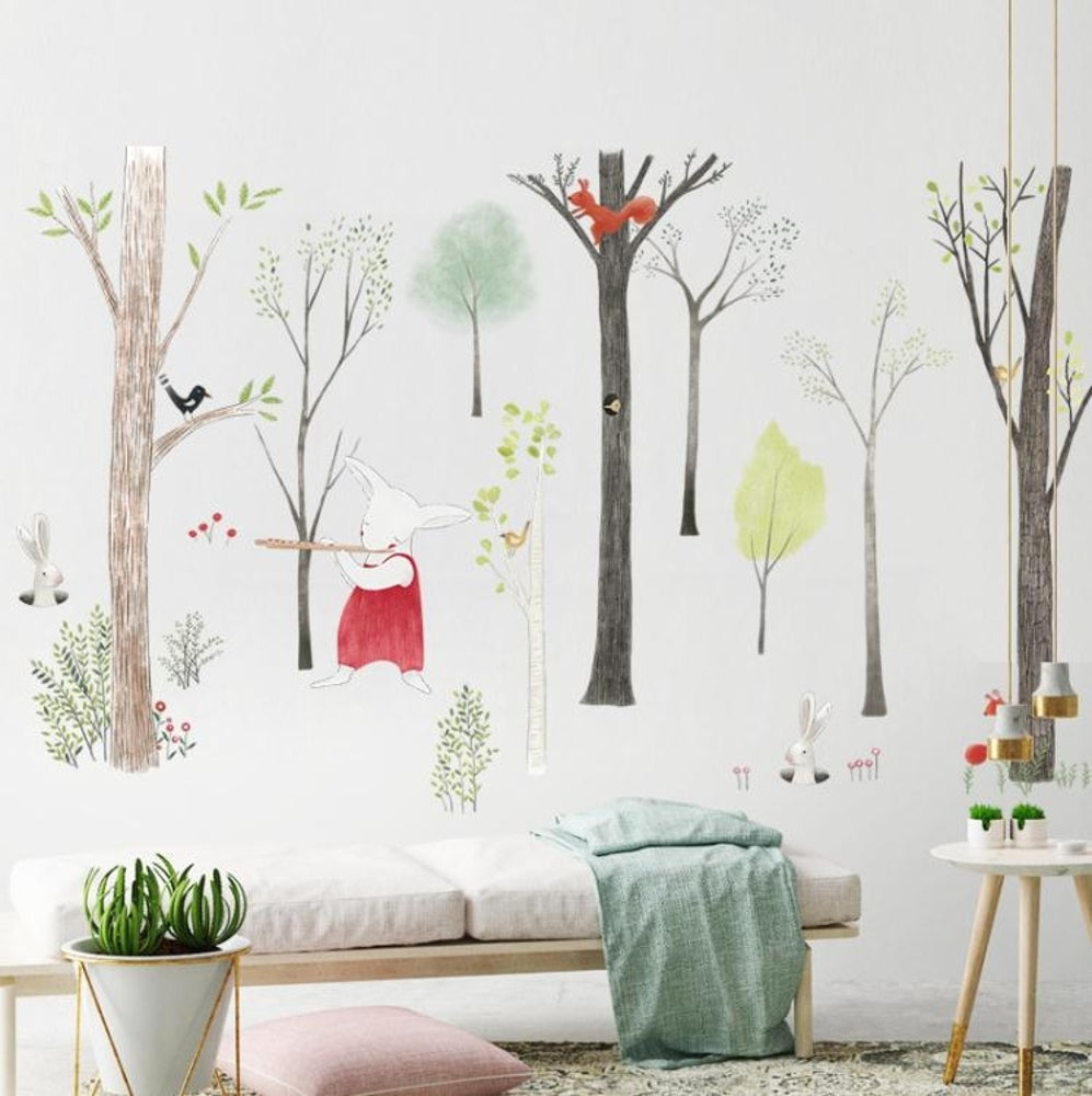 Nordic Forest Kids Woodland Wall Decal Stickers - Just Kidding Store