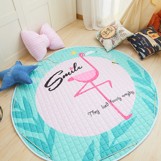 Activity Play Mat - Toy Storage Bag - Flamingo