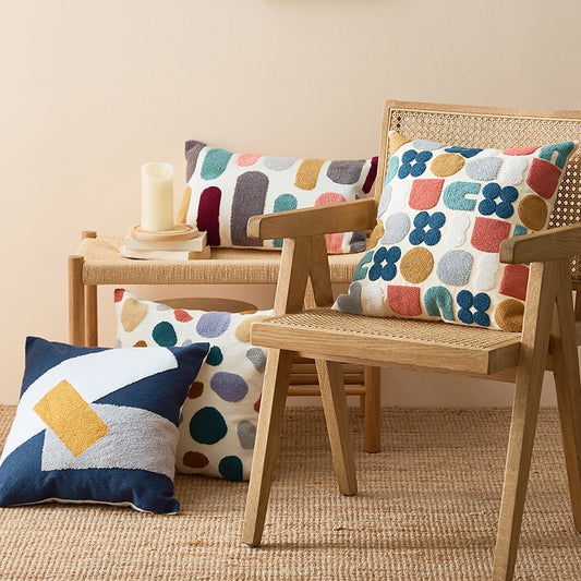 Contemporary Embroidery Pillow Cover - Just Kidding Store