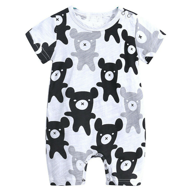 Mini Bear Baby Toddler Kids Summer Romper - Just Kidding Store