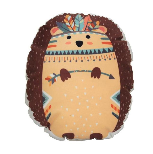 Woodland Animal Kids Cushions - Tribal Pillows - Just Kidding Store Hedgehog