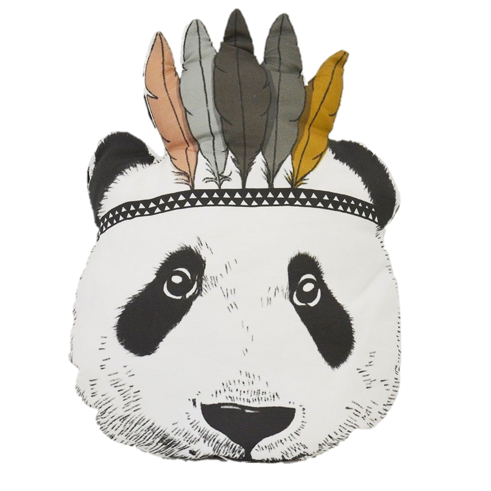 Indian Panda Pillow - Kids Cushion - Just Kidding Store 