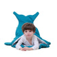 Children Sleeping Bag - Kids Cotton Sleep Sack - Comfy Shark Indigo