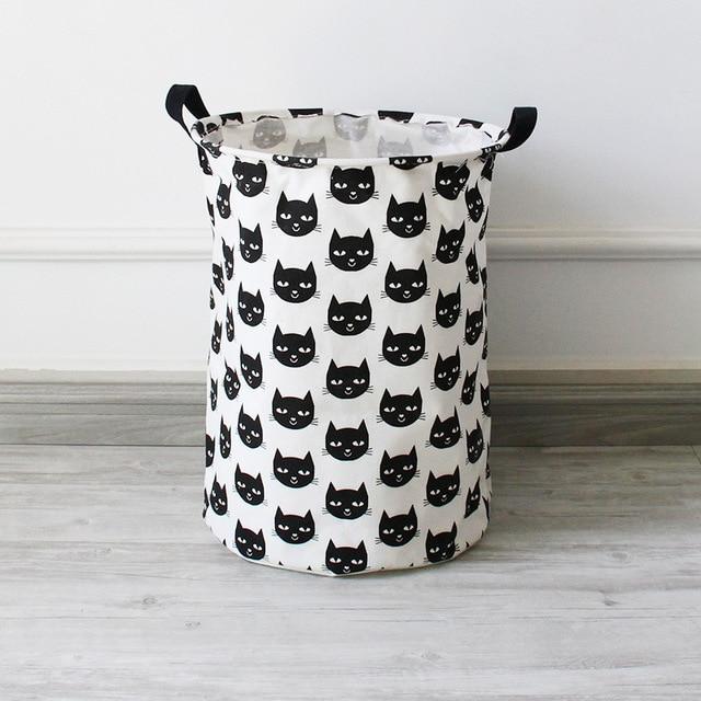 Kitty Large Toy Storage Hamper Bag Kids Laundry Basket - Just Kidding Store