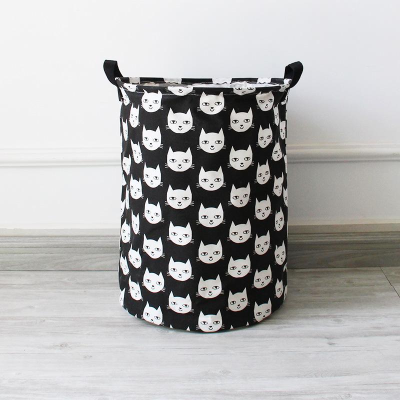 Kitty Large Toy Storage Hamper Bag Kids Laundry Basket - Just Kidding Store