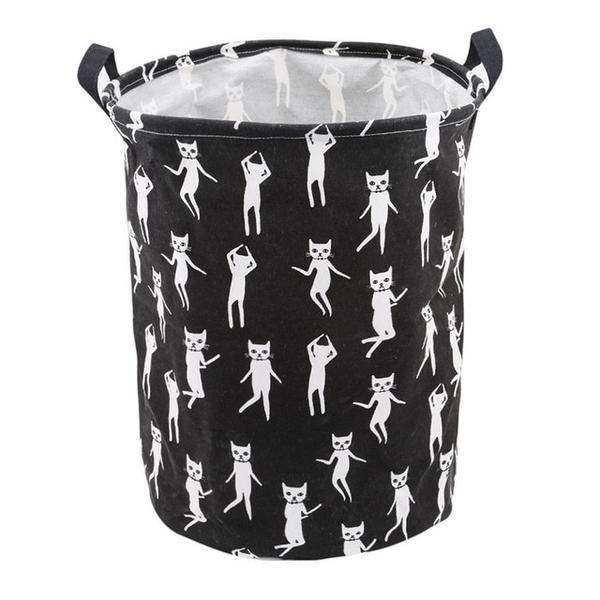 Kitty Large Toy Storage Hamper Bag Kids Laundry Basket - Just Kidding Store