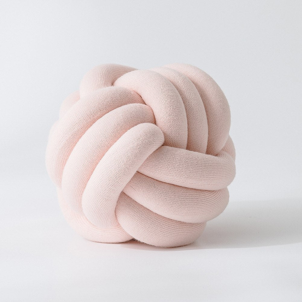Handmade Light Pink Knot Jersey Pillow - Just Kidding Store