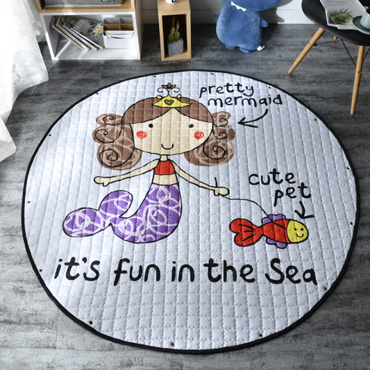 Activity Play Mat Toy Storage Bag Pretty Mermaid - Just Kidding Store
