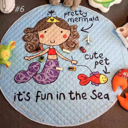 Activity Play Mat Toy Storage Bag Pretty Mermaid - Just Kidding Store