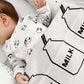 White Milk Cotton Knitted Blanket - Milk Bottle Kids Plaid - Just Kidding Store