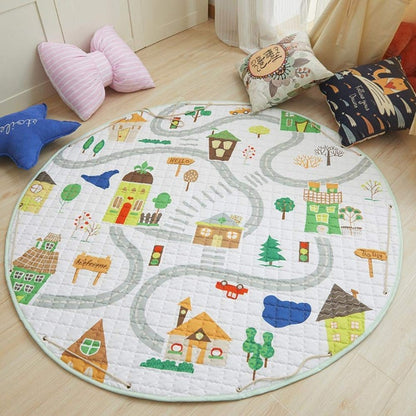 Activity Play Mat Toy Storage Village Adventure -  Just Kidding Store