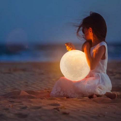 Moon Lamp - Enchanting 3D Print Night Light - Just Kidding Store