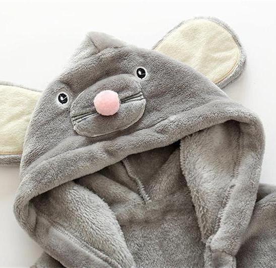 Squirrel baby and kids bathrobe nightgown - Just Kidding Store