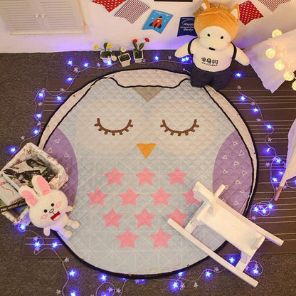 Sleepy Owl Antislip Play Mat Toy Storage - Just Kidding Store