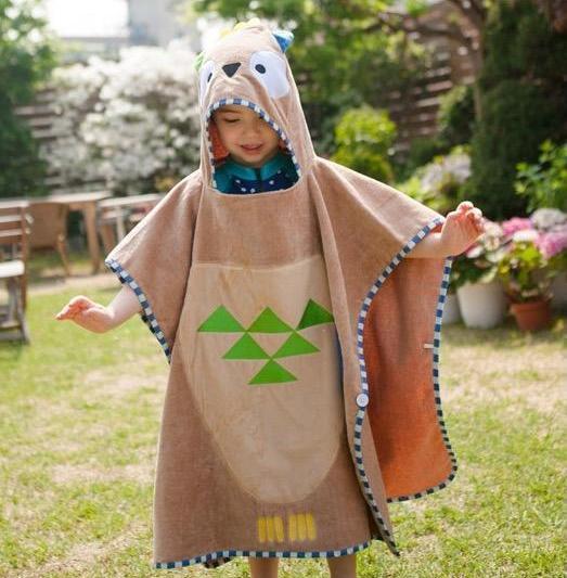 babies and kids bathrobes - Just Beach Hooded Towel -  Hooded  Poncho - Just Kidding Store