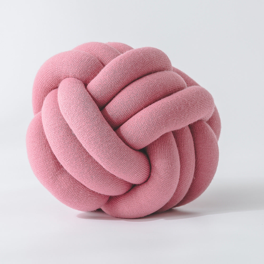Handmade Rose Pink Knot Jersey Pillow - Just Kidding Store