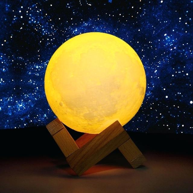 Moon Lamp - Enchanting 3D Print Night Light - Just Kidding Store