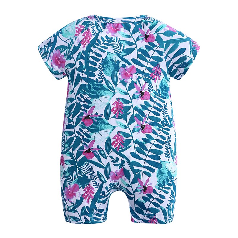 Pink Lilies Baby Toddlers Kids Summer Romper - Just Kidding Store