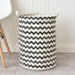 Monochrome Toy Storage Hamper Bag Chevron, Check - Just Kidding Store