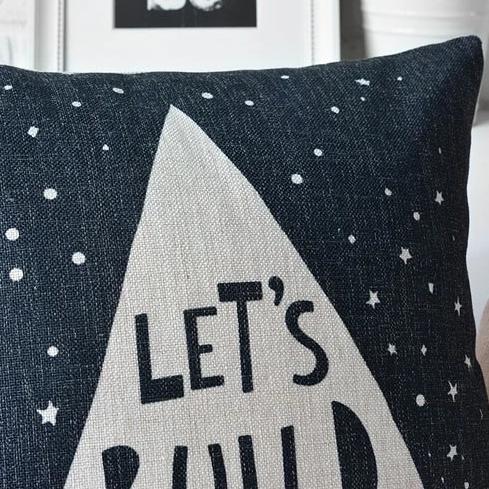 Let's Build A Fort - Nordic Style Cushions Cover - Just Kidding Store