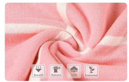Block Monochrome Blanket Yellow Gray Green Pink - Just Kidding Store