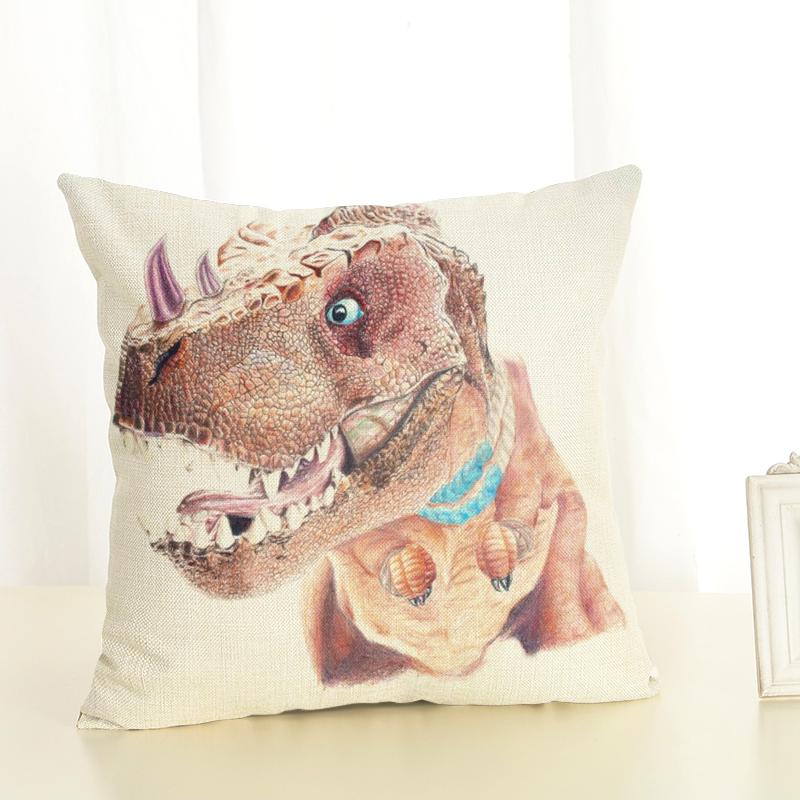 Dinosaur Kids Cushion Cover Dino Pillow Case - Just Kidding Store