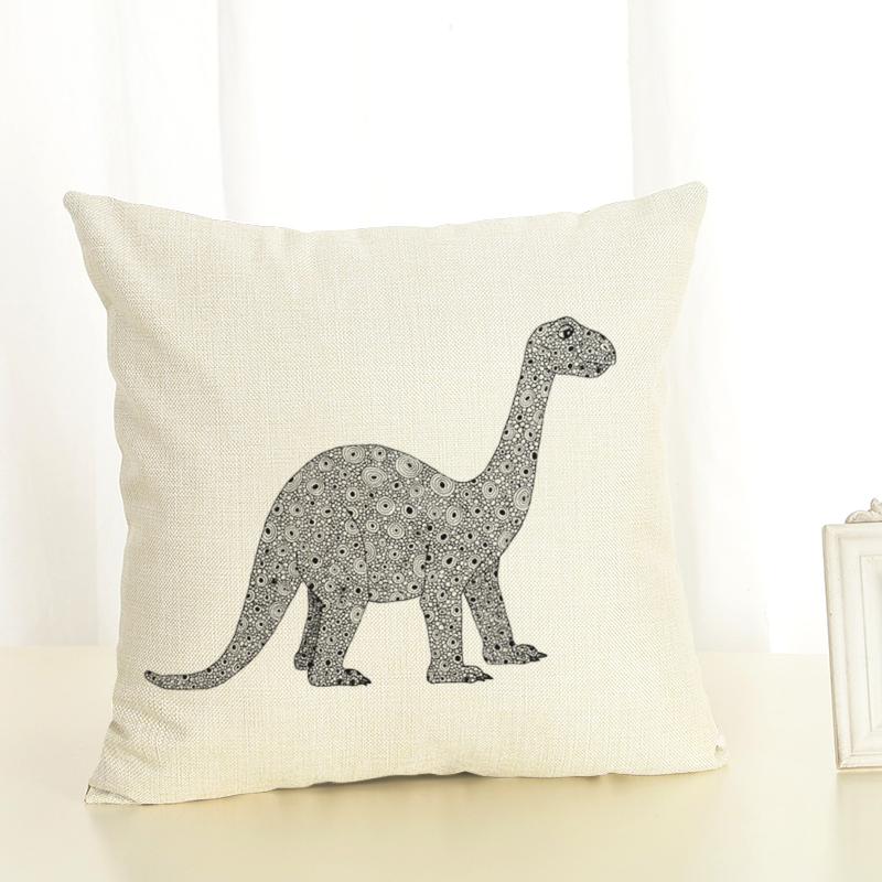 Dinosaur Kids Cushion Cover Dino Pillow Case - Just Kidding Store